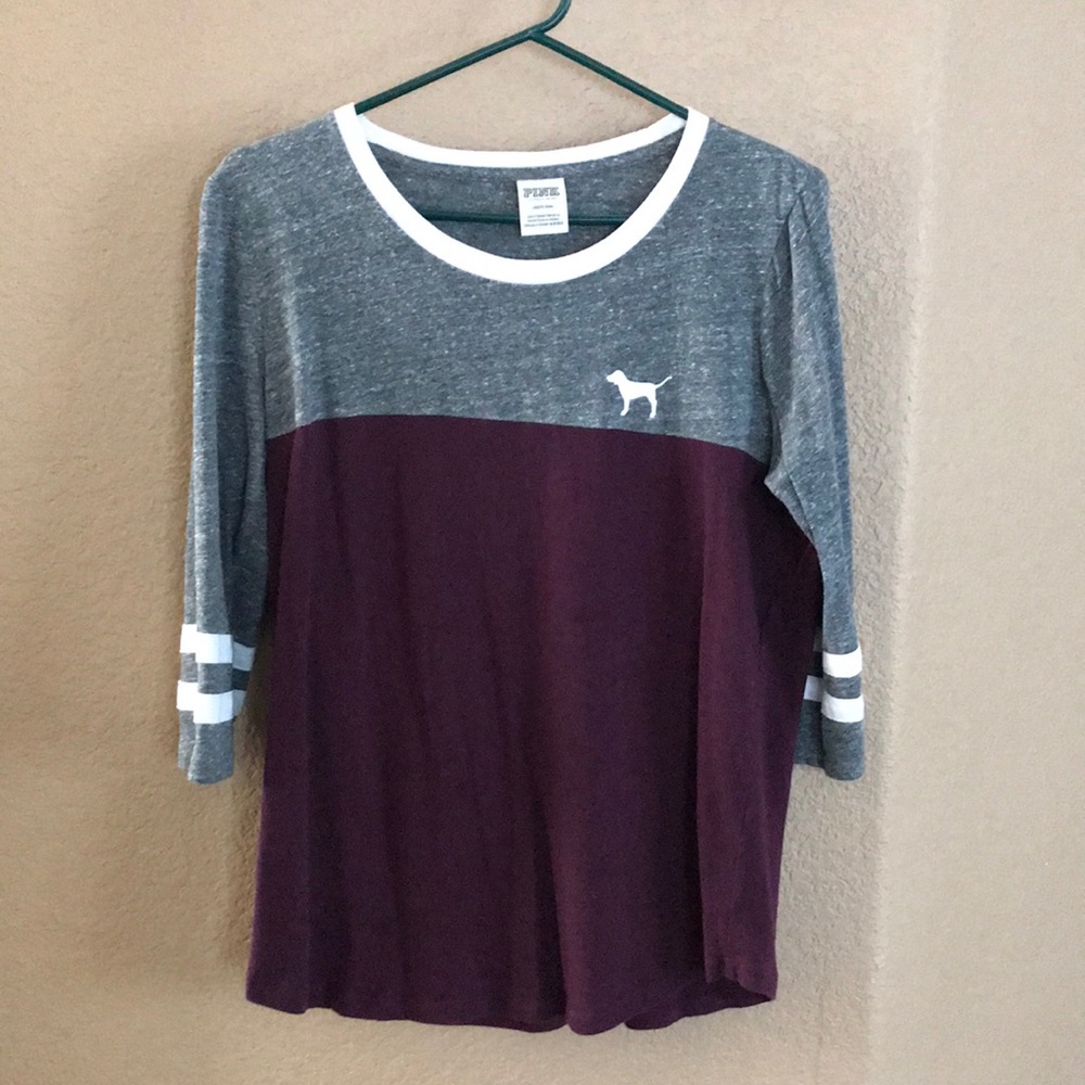 PINK 3/4 sleeve tee